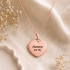 gargantilla corazon frase dorado rosa