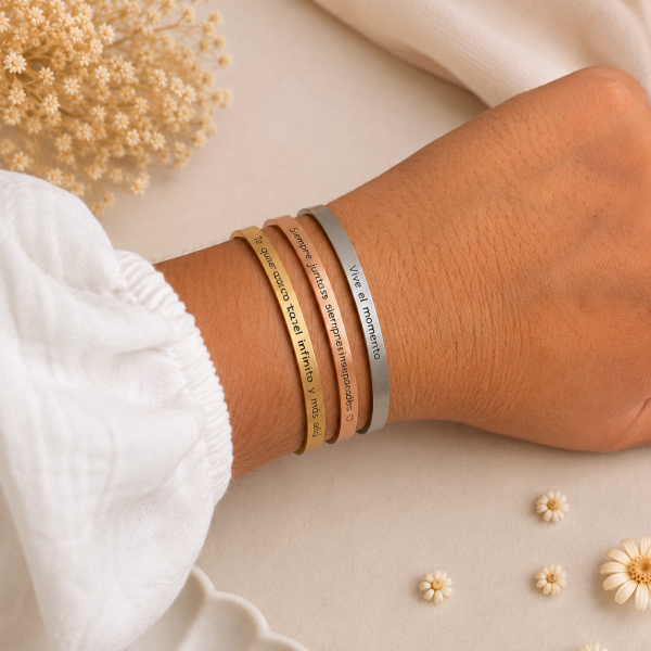 Pulsera personalizada mate