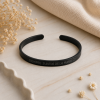 pulsera personalizada acero inoxidable negro