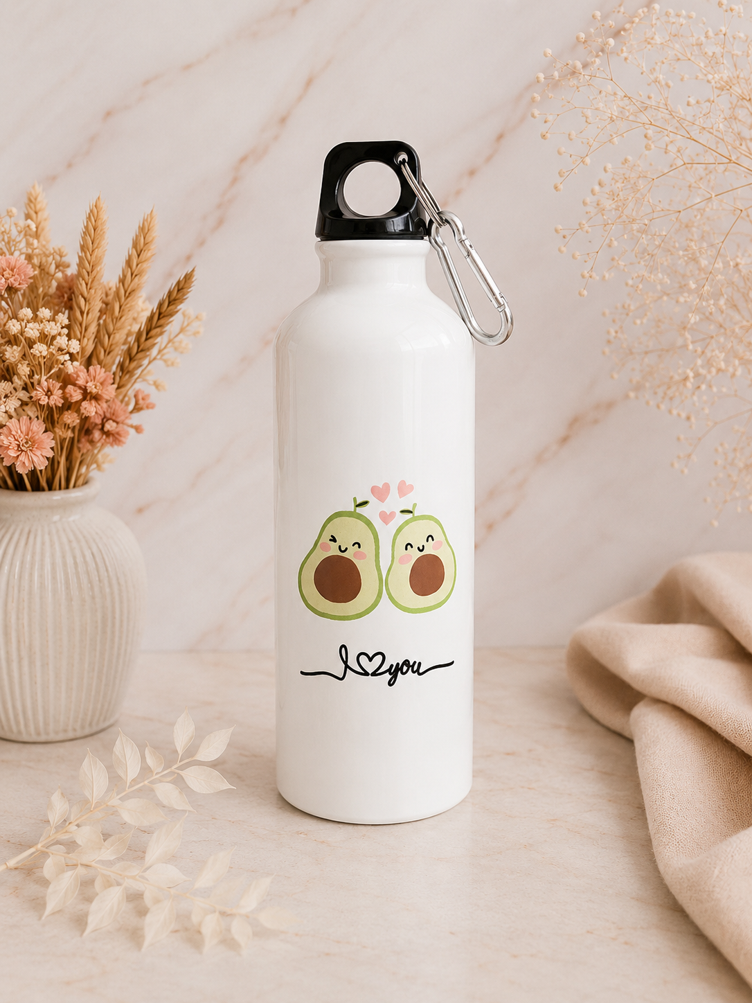 botella-aguacate-personalizada-800ml Botella aguacate personalizada 800ml con diseño aguacate i love you regalo original