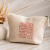 Neceser love cremallera diseño con palabras romanticas love forever adore en rojo