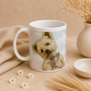 Taza foto mascota personalizada con foto perro en ceramica regalo original