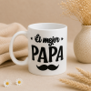 taza personalizada papá bigote