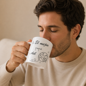 taza personalizada papá viajero