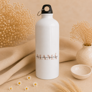Botella frase mama personalizada 800ml con texto mama palabra muy corta para alguien tan grande