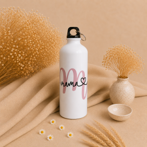 Botella mama personalizada 800ml con diseño mama y corazon