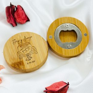 Abridor de Madera de Bambú con Imán