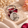 Llavero personalizado con fotografía en acero inoxidable