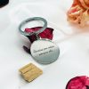 llavero personalizado testigos boda acero inoxidable grabado laser
