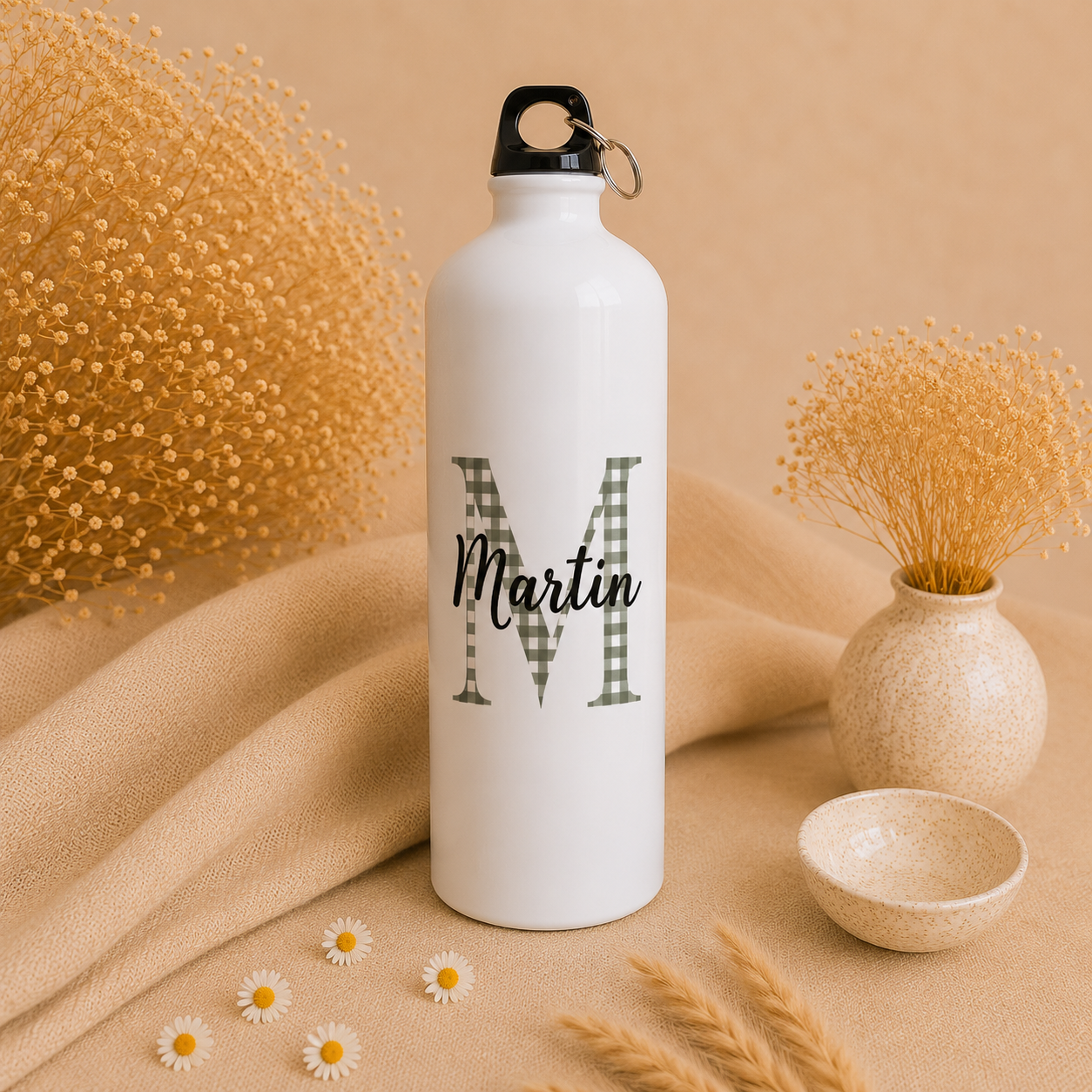 botella-nombre-vichy Botella nombre vichy personalizada 800ml con inicial y nombre