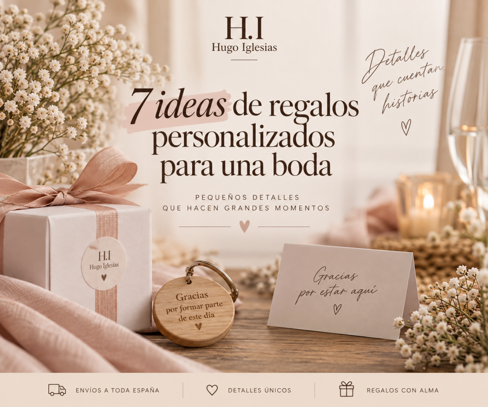 7 ideas de regalos personalizados para una boda