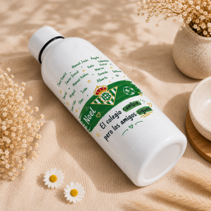 botella térmica personalizada blanca de 500 ml