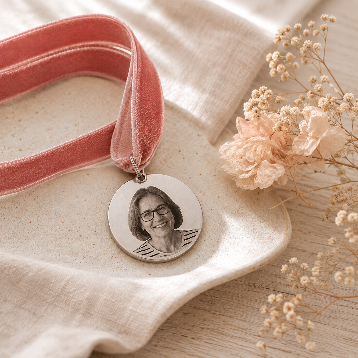medalla-ramo-foto-personalizada medalla ramo foto
