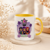 taza k-pop amarilla personalizada con nombre